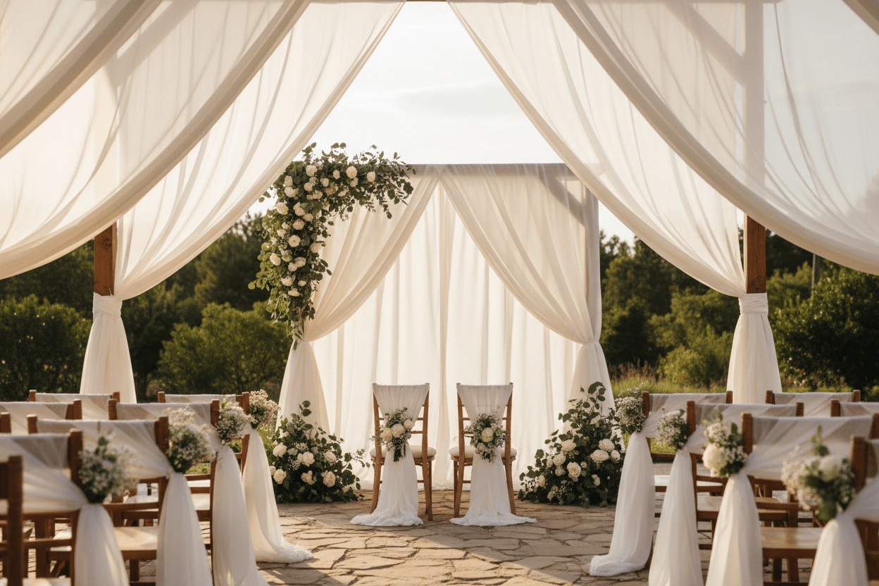 Quels tissus pour ma déco de mariage ?