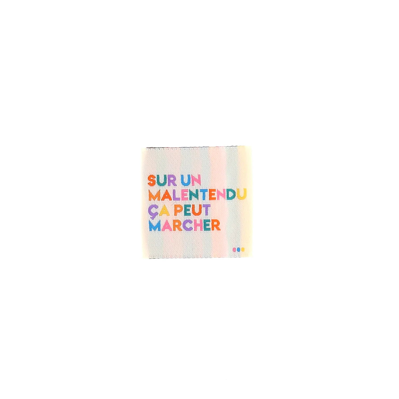 Étiquette - Sur un malentendu ça peut marcher