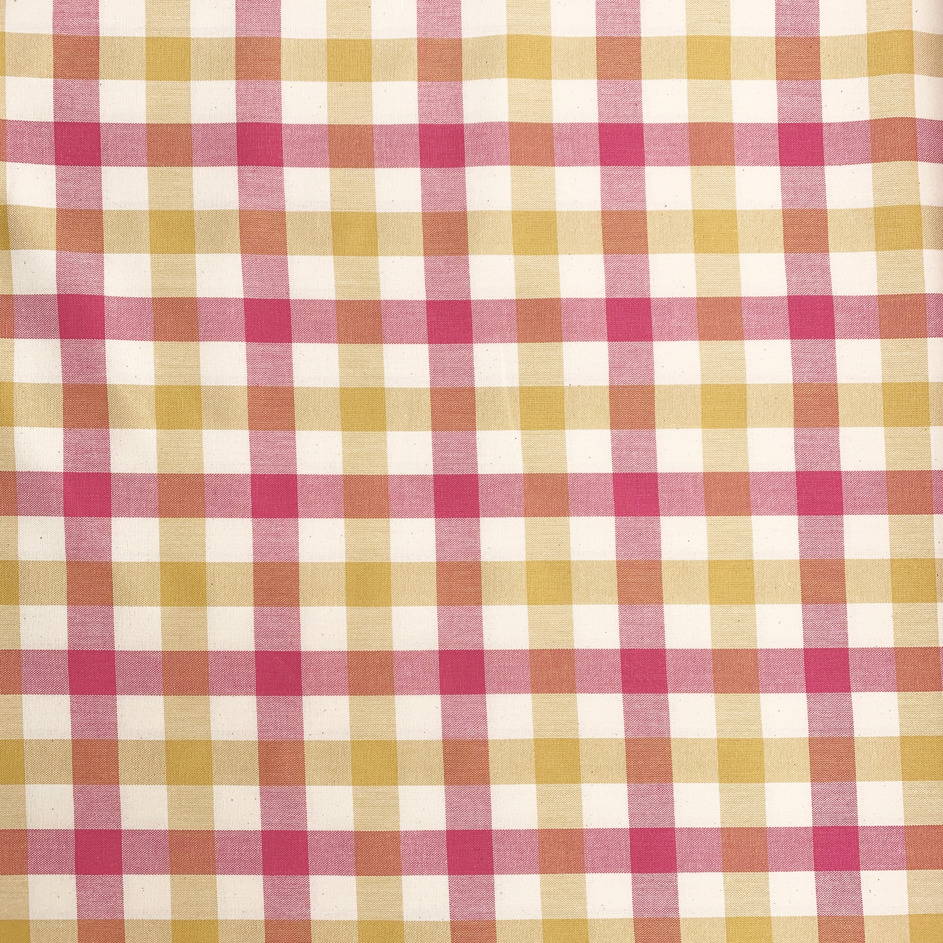 tissu-vichy-rose-jaune