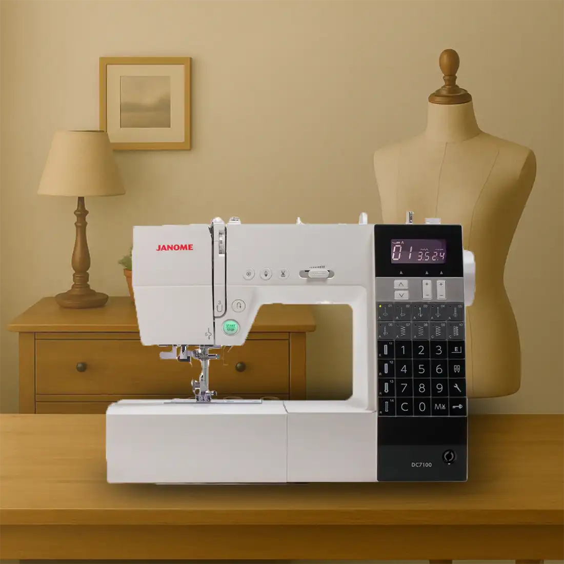 Janome DC7100 : machine à coudre électronique complète pour couturières exigeantes