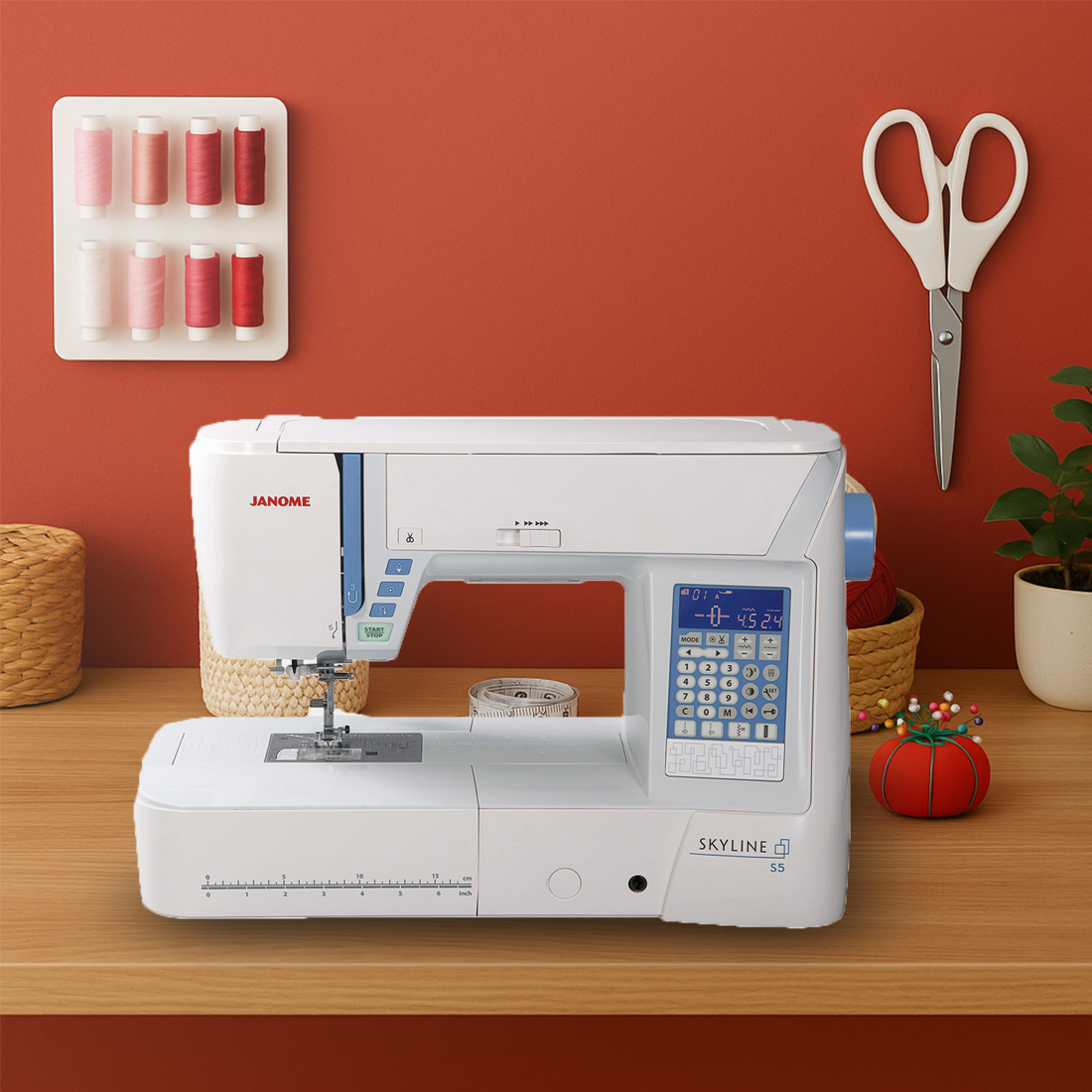 Janome Skyline S5 AE : machine électronique haut de gamme pour couture et quilting
