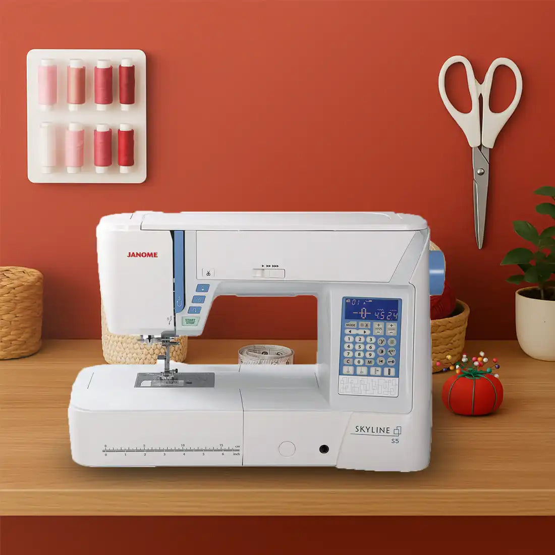 Janome Skyline S5 AE : machine électronique haut de gamme pour couture et quilting