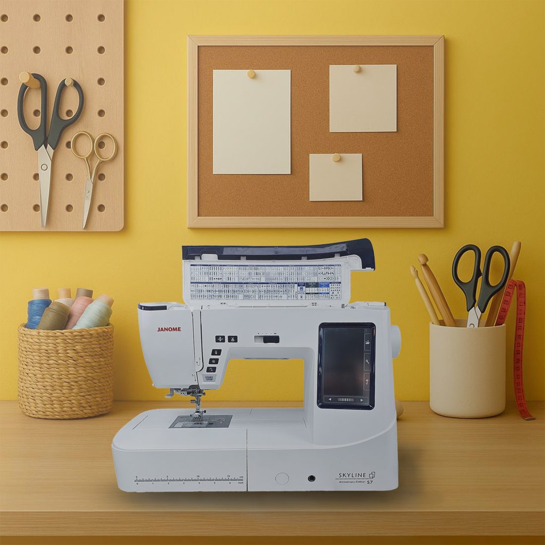 Janome Skyline S7 AE : machine électronique haut de gamme pour couture et quilting