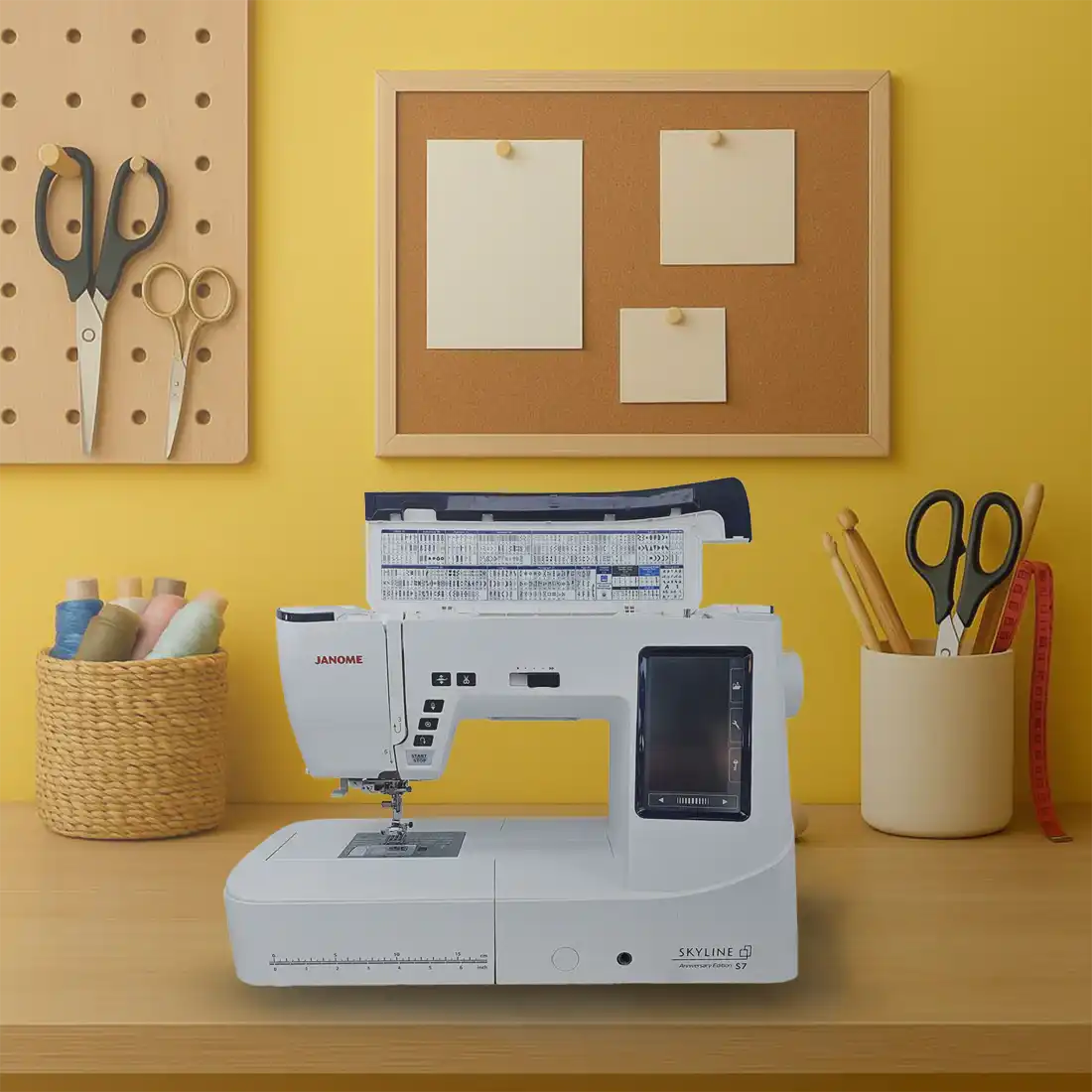 Janome Skyline S7 AE : machine électronique haut de gamme pour couture et quilting
