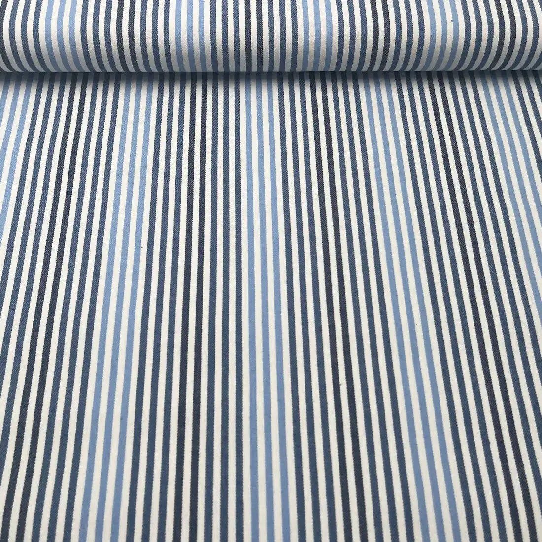 Jeans stretch à motif marin bleu