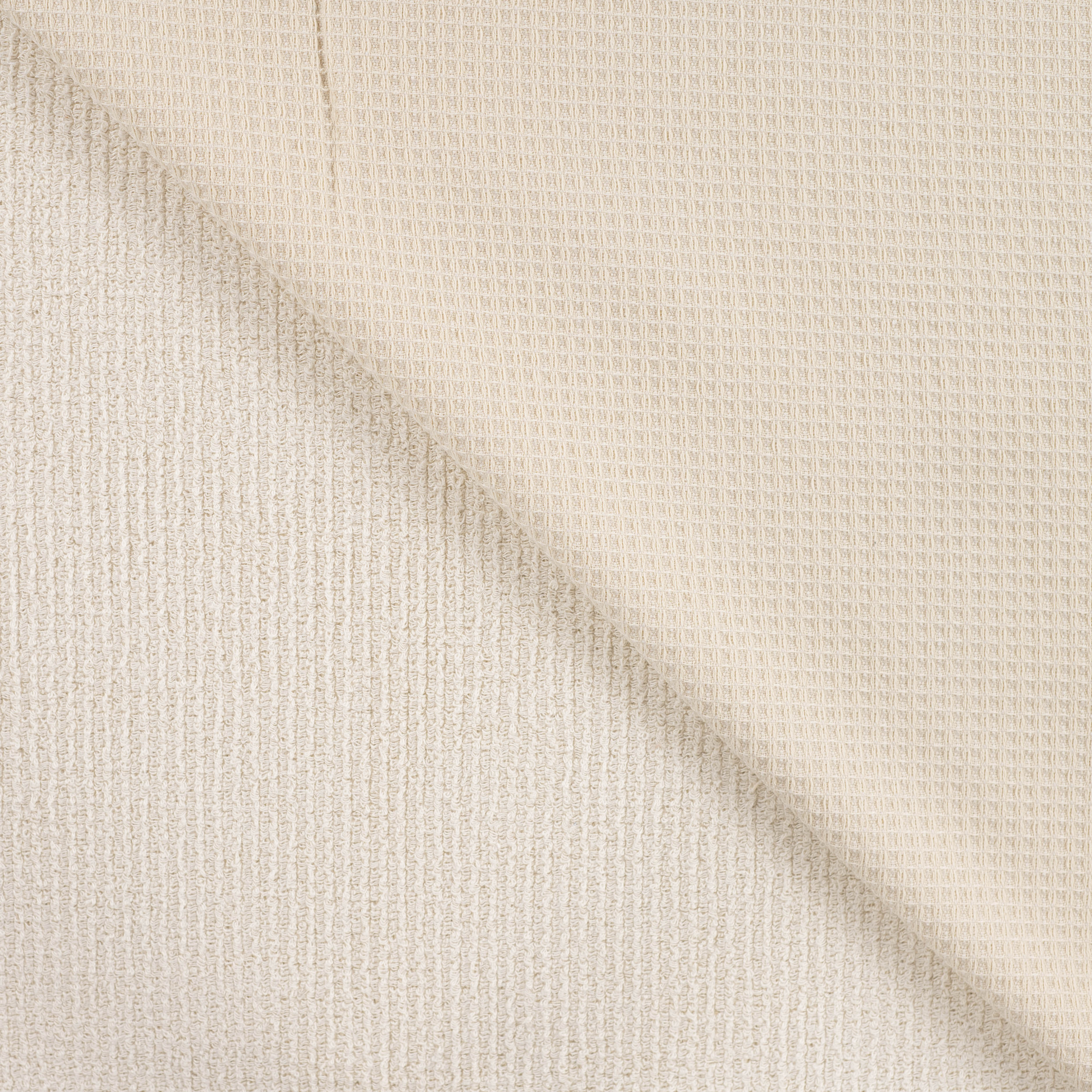 Tissu nid d’abeille doublé d’éponge Beige