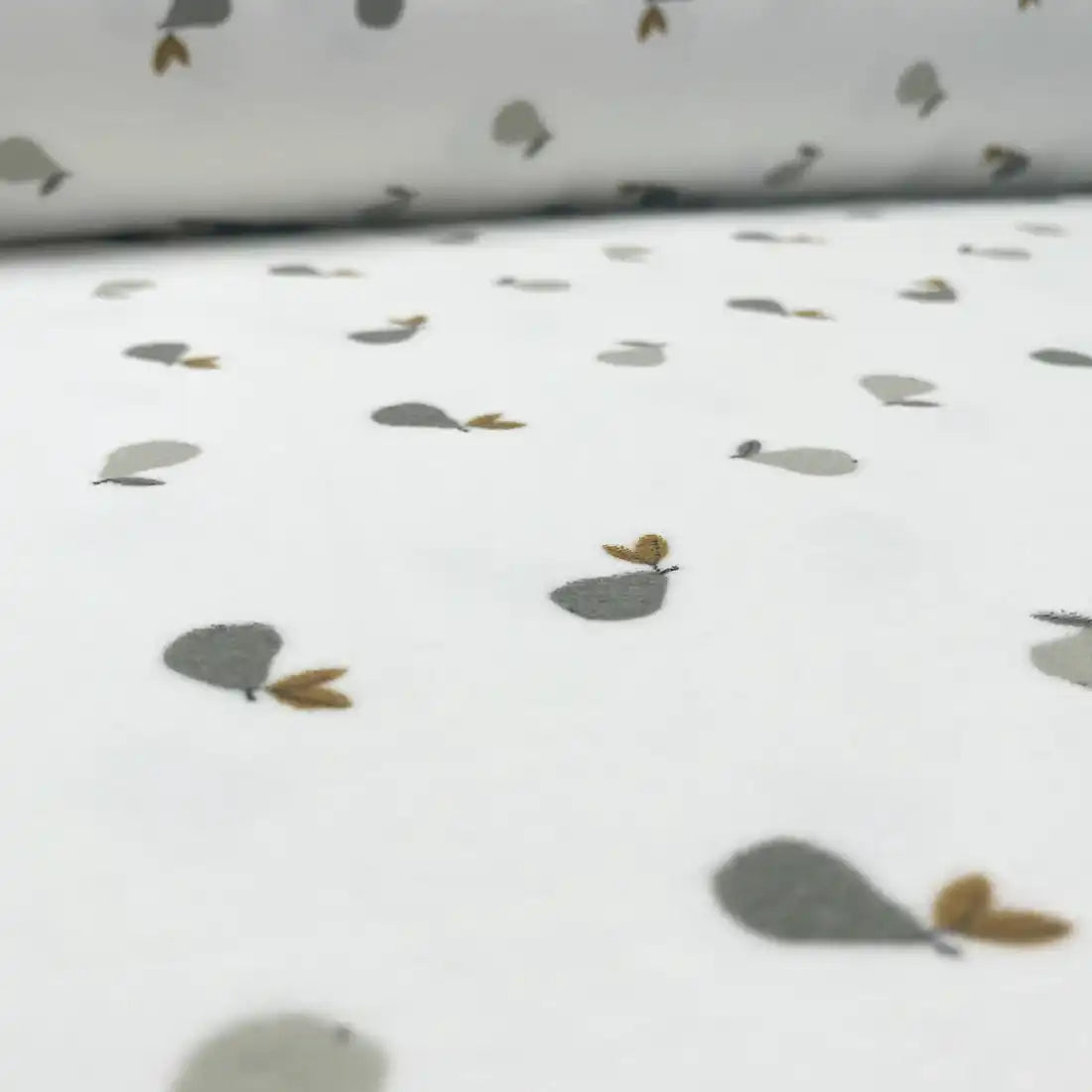 Tissu Nicky Poires Stylisées – Confort et Tendresse
