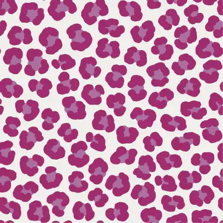 Tissu Velours Léopard Fuchsia Éclatant