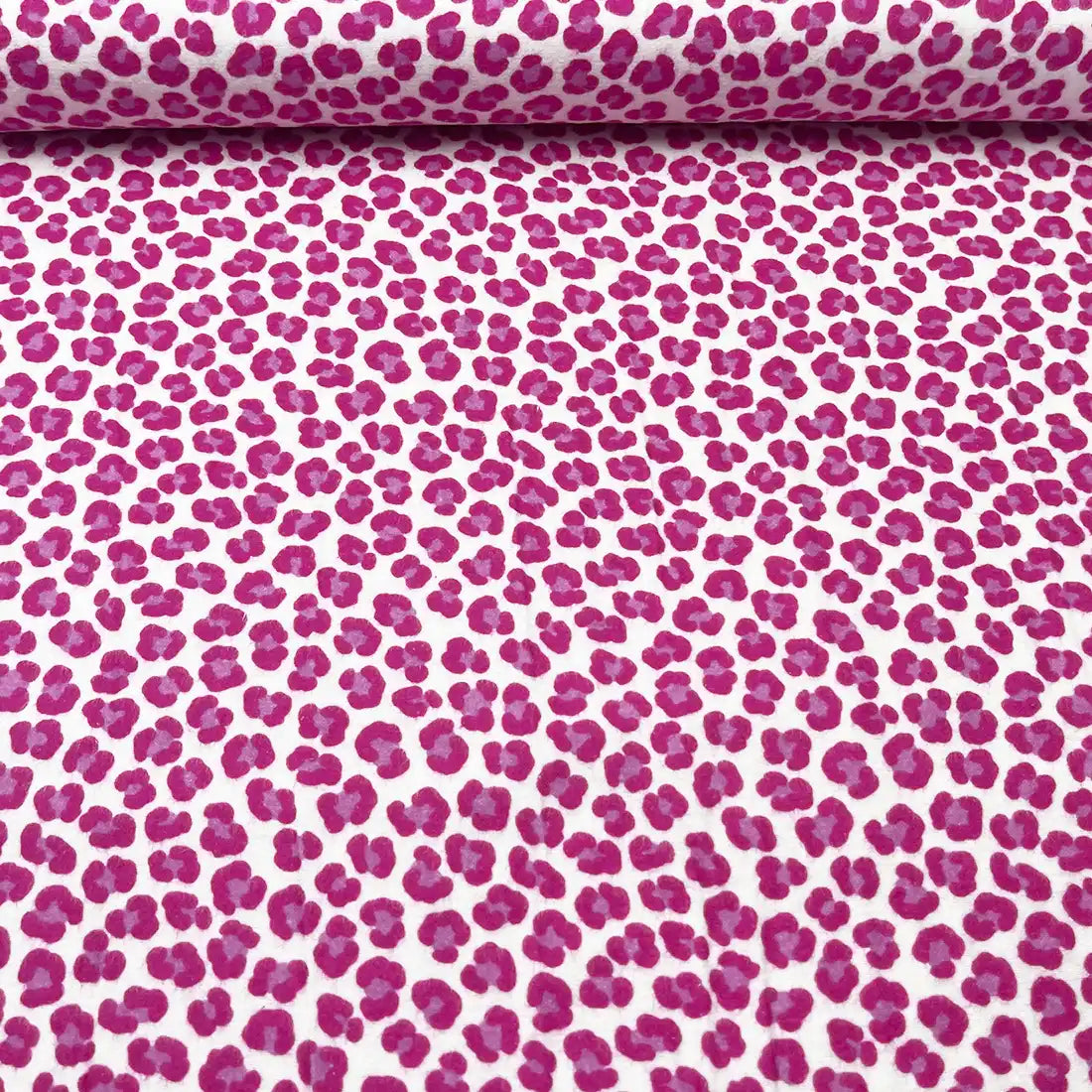 Tissu Velours Motif Léopard Pop – Coloris Fuchsia Flashy