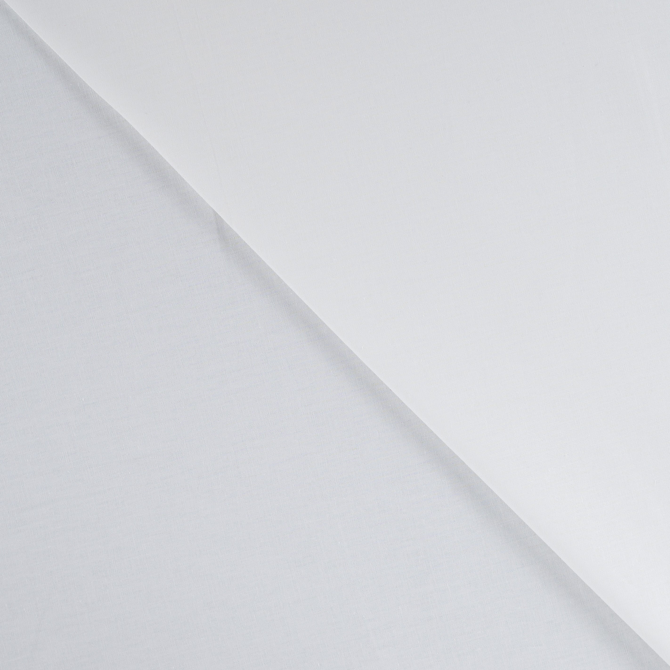 Tissu bio popeline de coton blanc