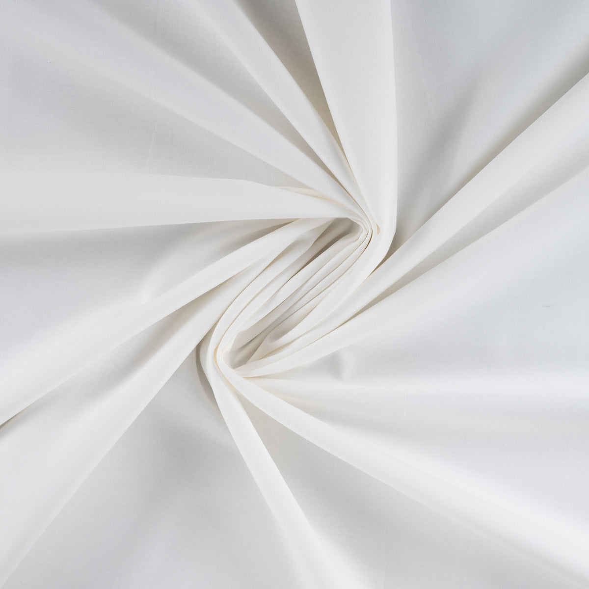 Tissu bio popeline de coton blanc