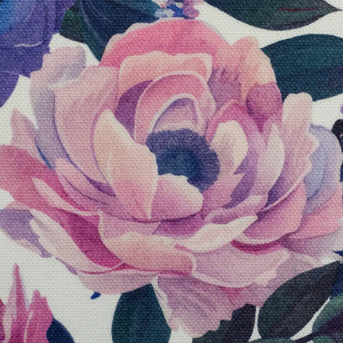 Tissu déco fleurs vintage – Coton polyester résistant