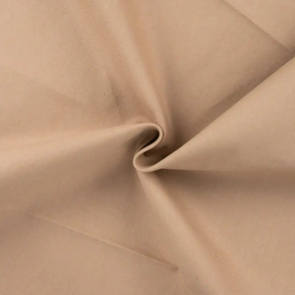 Tissu jean beige extensible – Idéal pour vêtements et accessoires
