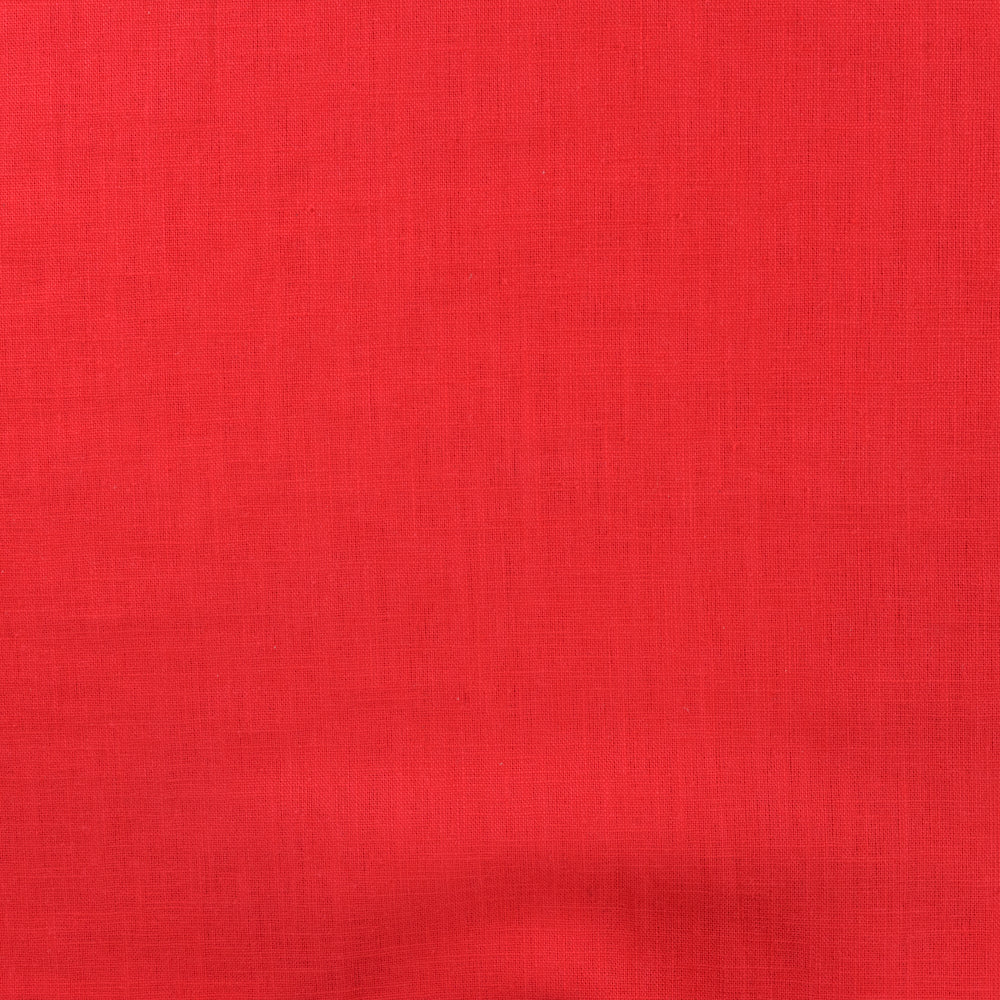 Tissu lin uni corail