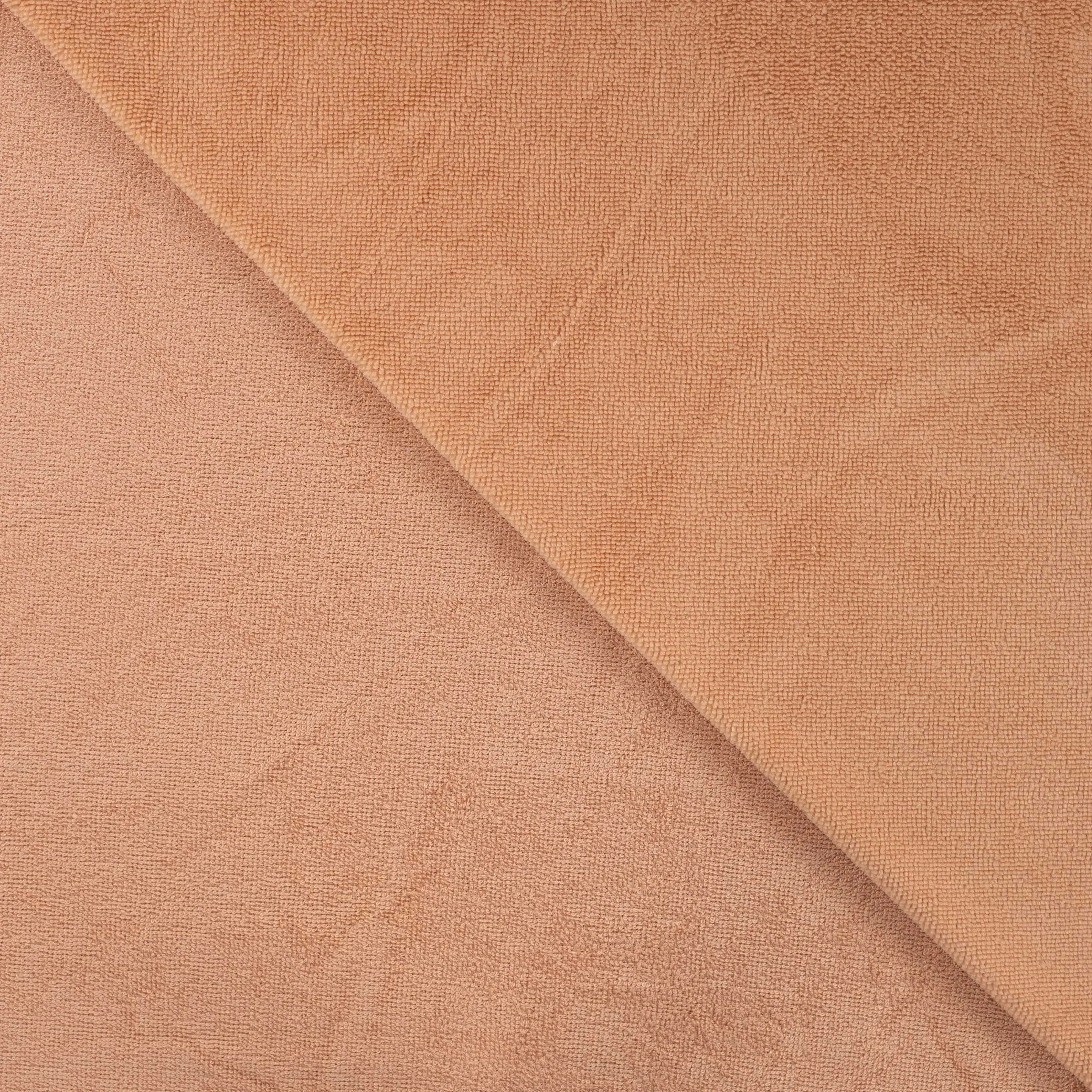 Tissu micro éponge terre rosée