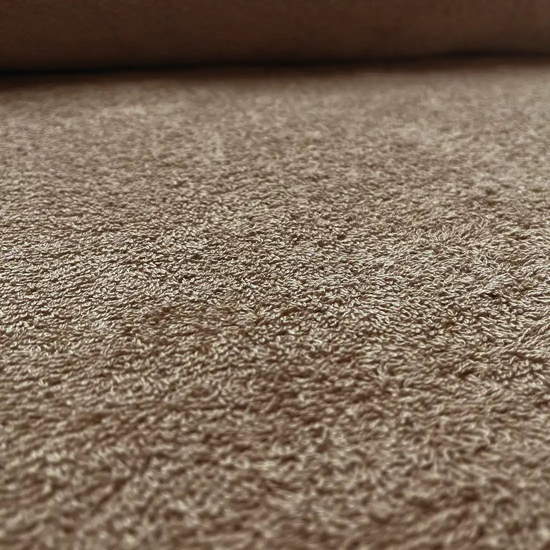 Tissu éponge marron – Idéal pour serviettes, peignoirs et tapis