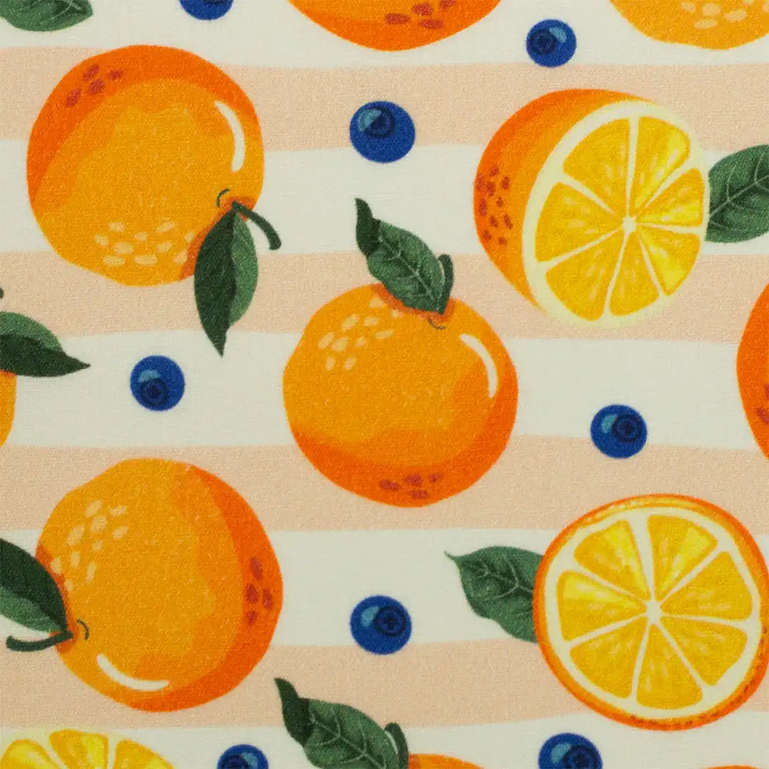 Tissu popeline fruits d’été – Oranges & citrons