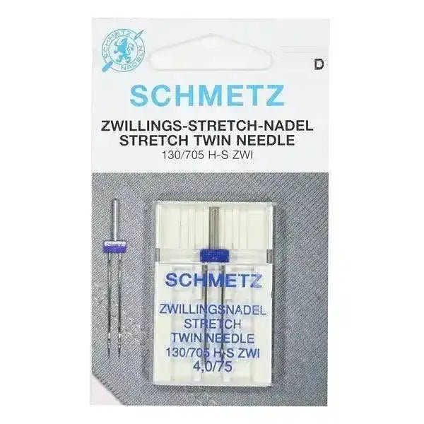 Aiguille schmetz double stretch 75 avec un écart de 4,00