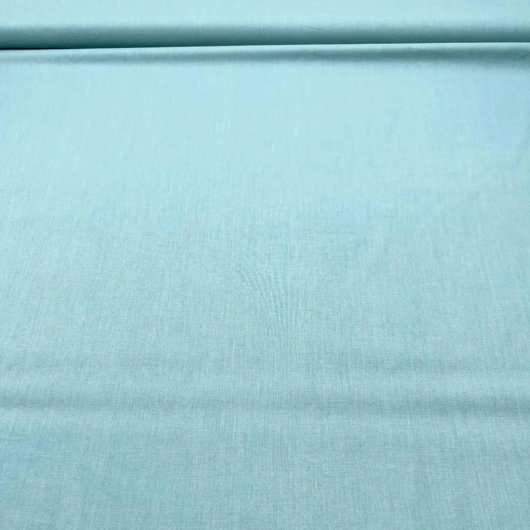Coupon 3m Tissu Popeline de Coton Bleu Clair