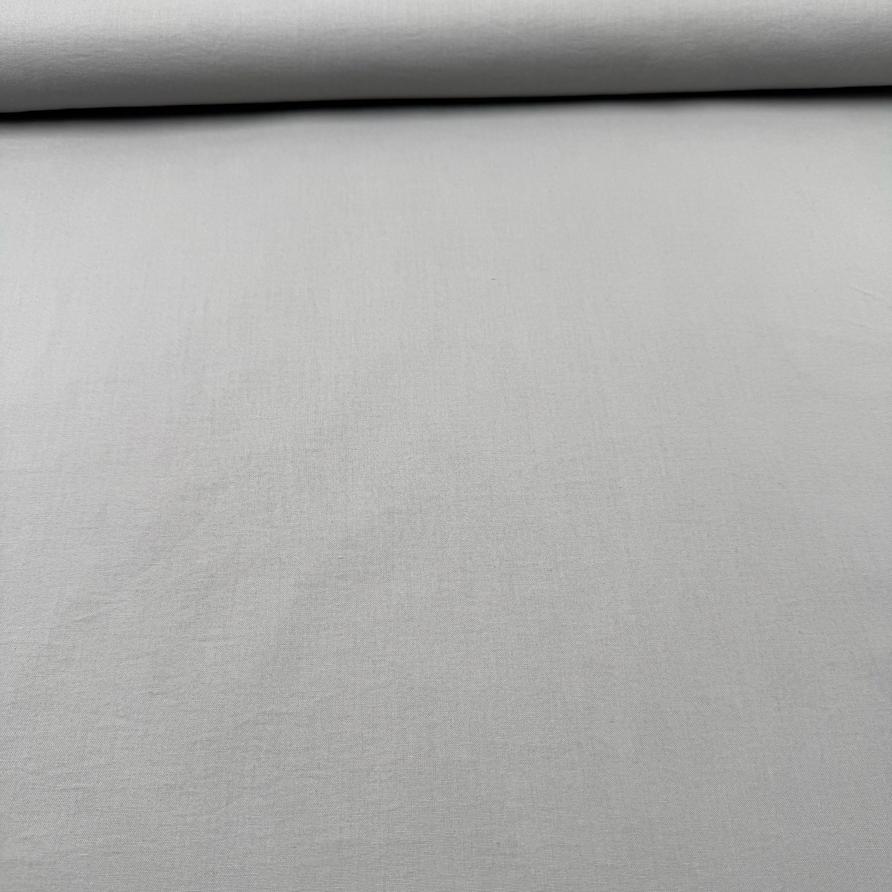 Coupon 3m Tissu Popeline de Coton Gris