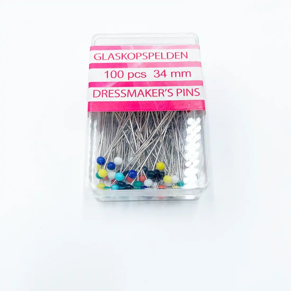 Épingles à Tête de Verre – 34 mm