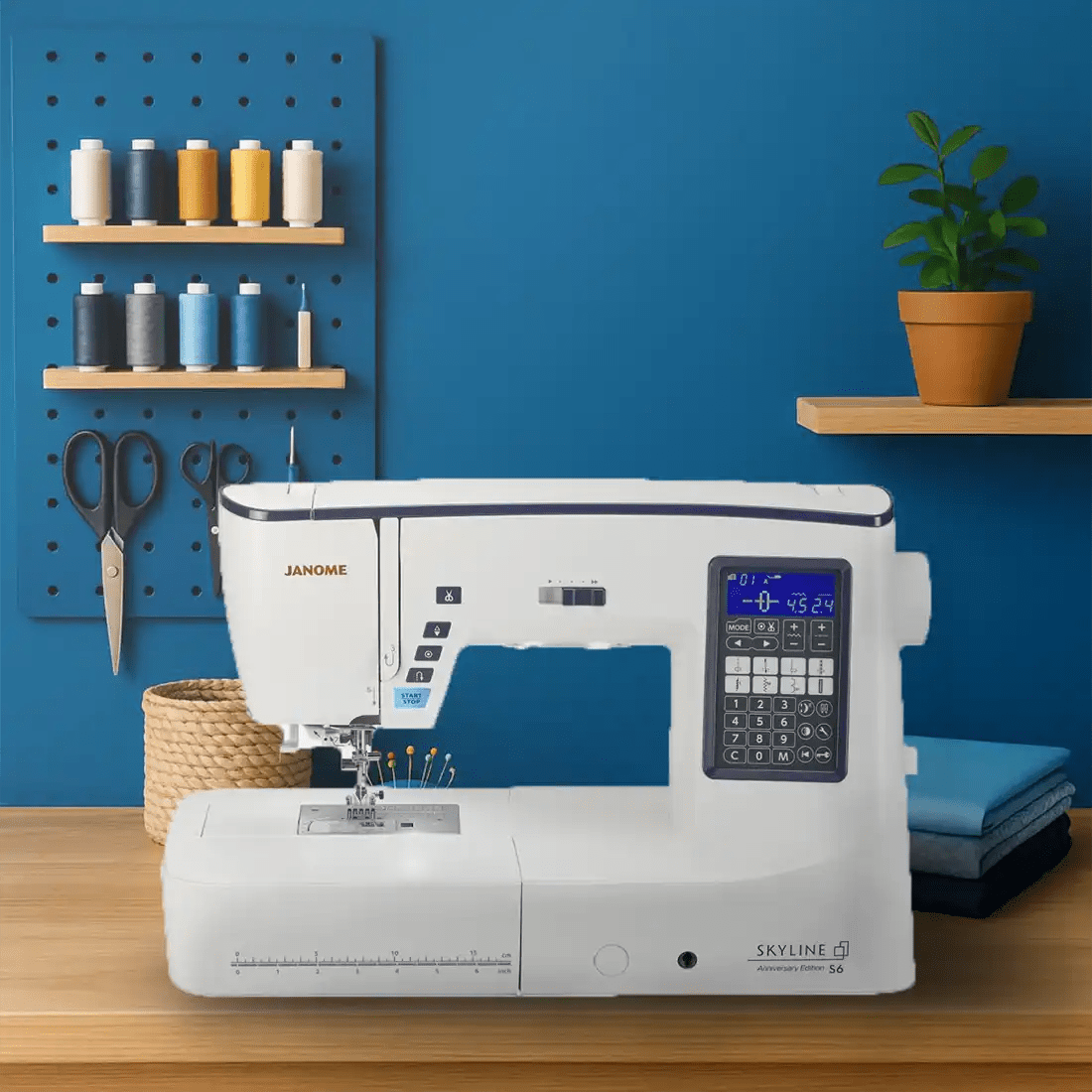 EXPO NEUVE Machine à coudre Janome Skyline S6 AE