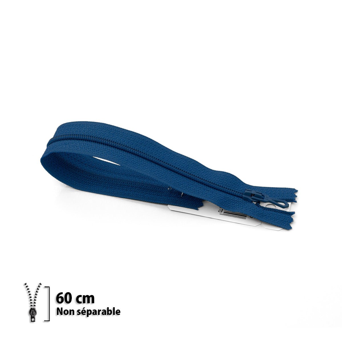 Fermeture éclair / Zip / tirette classique bleu drapeau