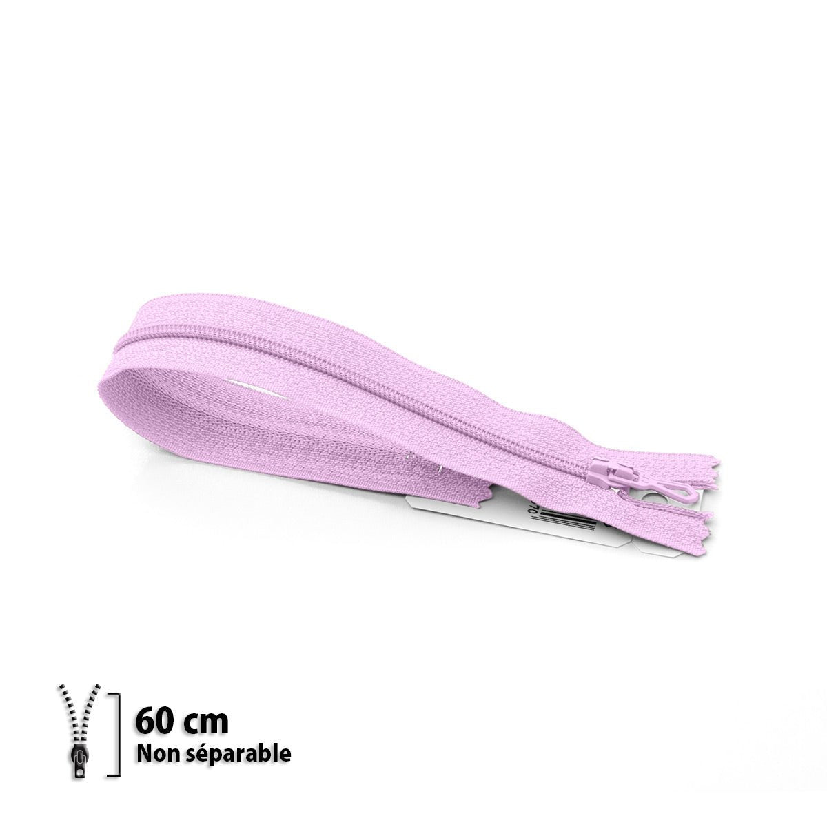 Fermeture éclair / Zip / tirette classique couleur lilas