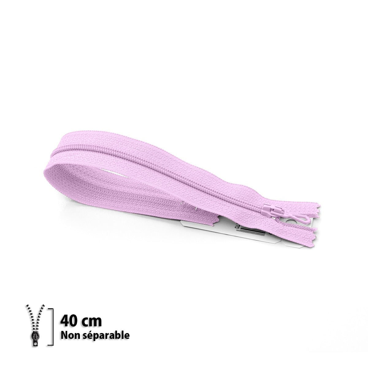 Fermeture éclair / Zip / tirette classique couleur lilas