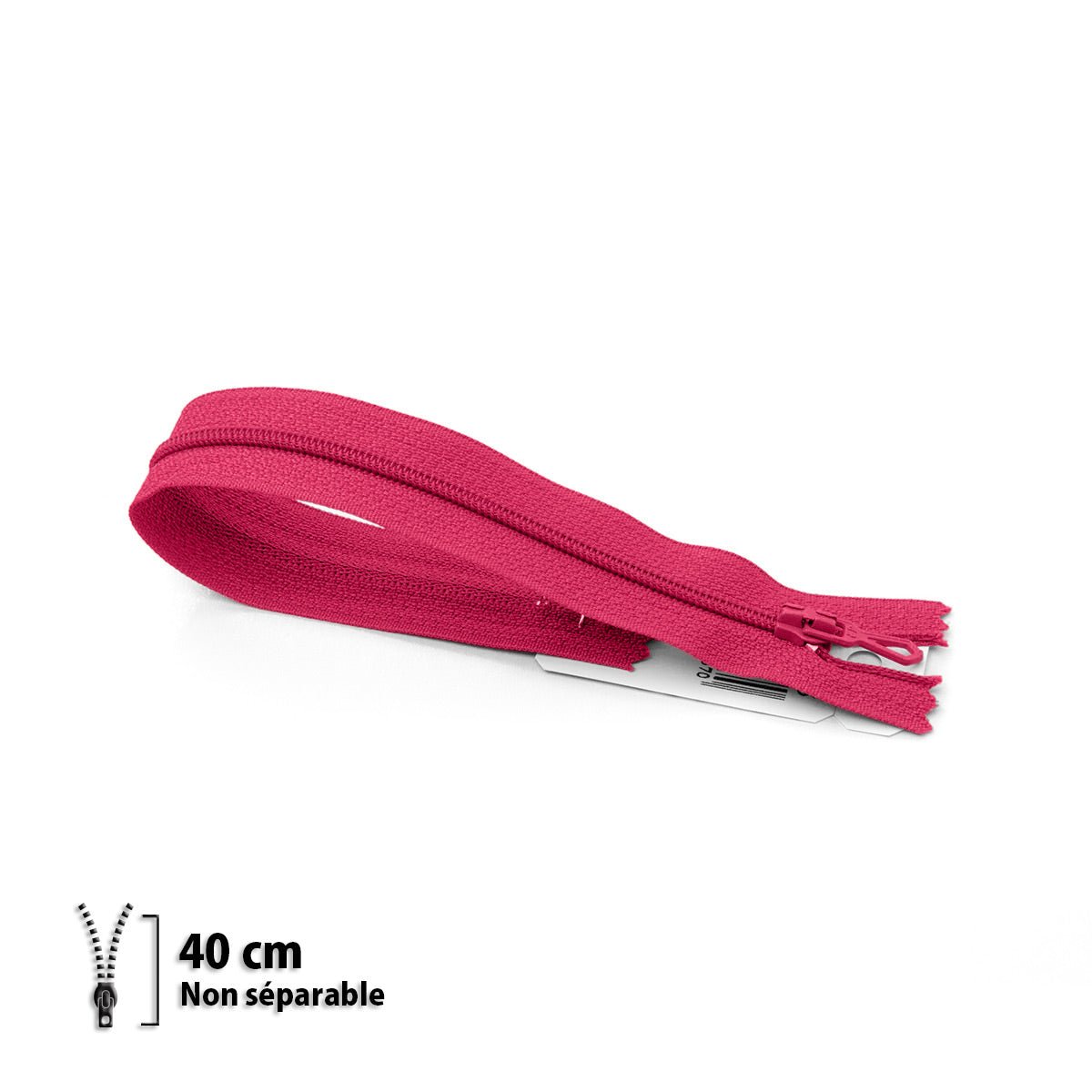 Fermeture éclair / Zip / tirette classique fuschia