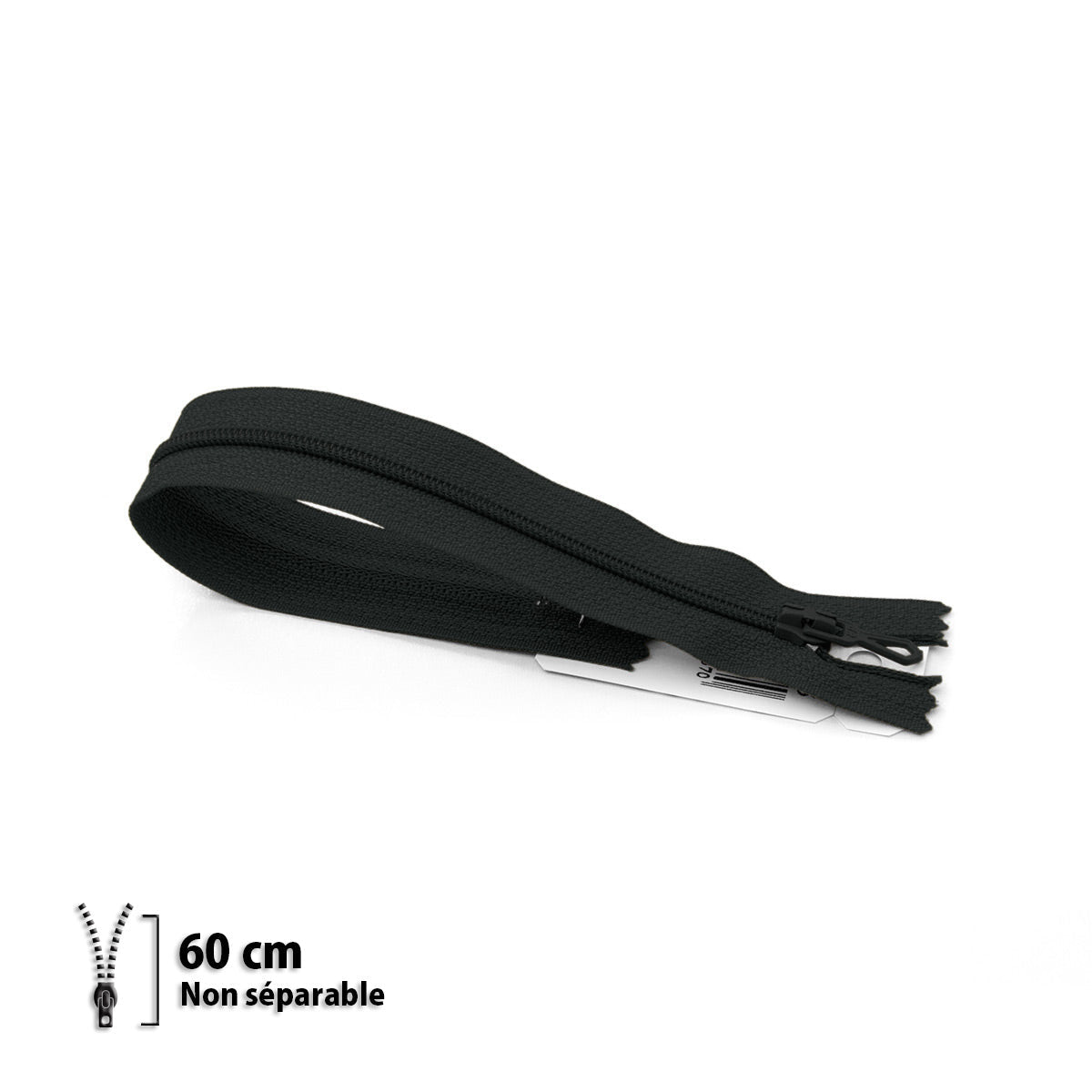 Fermeture éclair / Zip / tirette classique noire