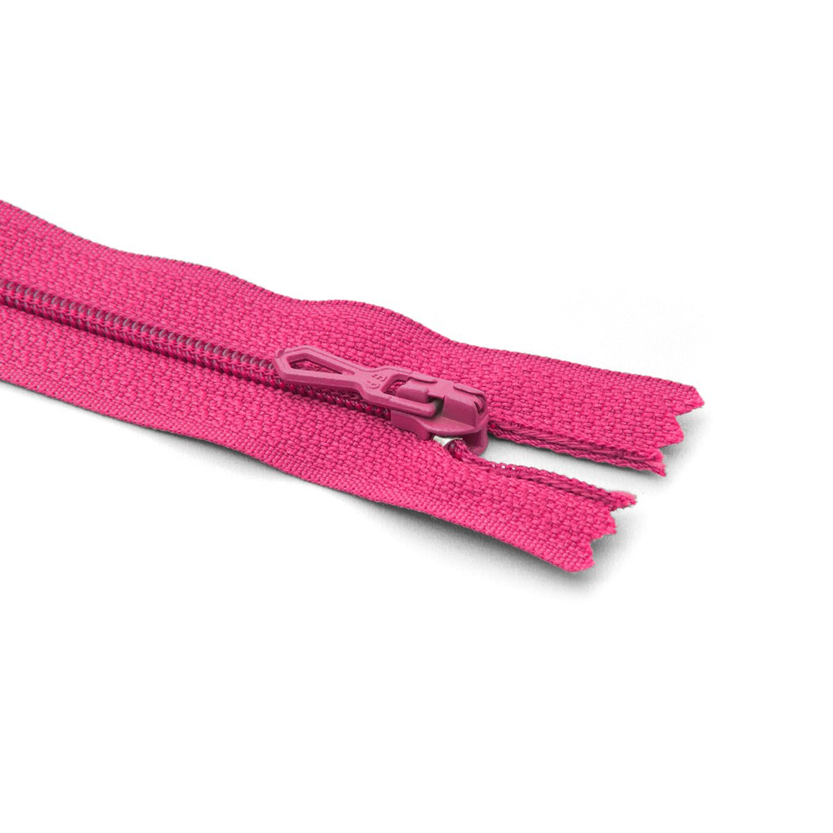 Fermeture éclair / Zip / tirette classique rose vif