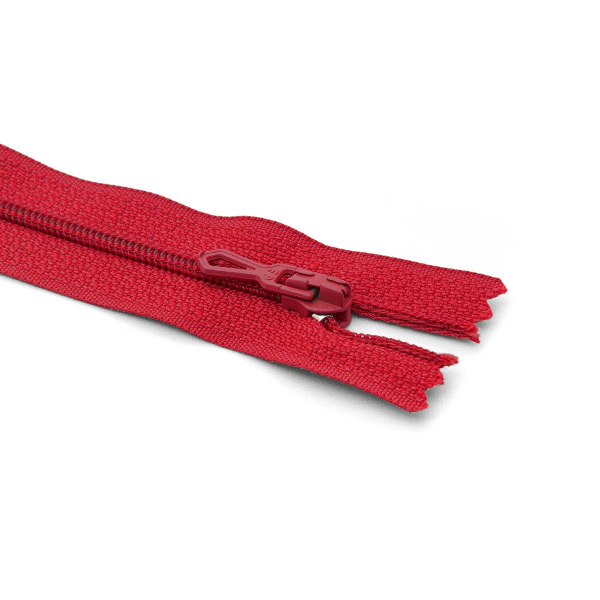 Fermeture éclair / Zip / tirette classique rouge sang
