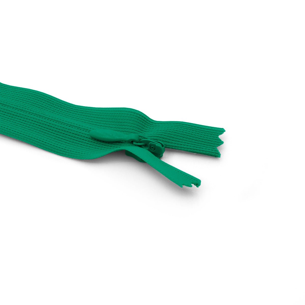 Fermeture éclair / Zip / tirette invisible couleur vert émeraude