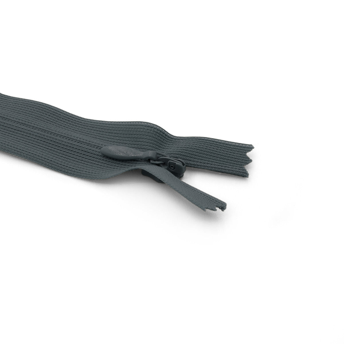 Fermeture éclair / Zip / tirette invisible gris anthracite