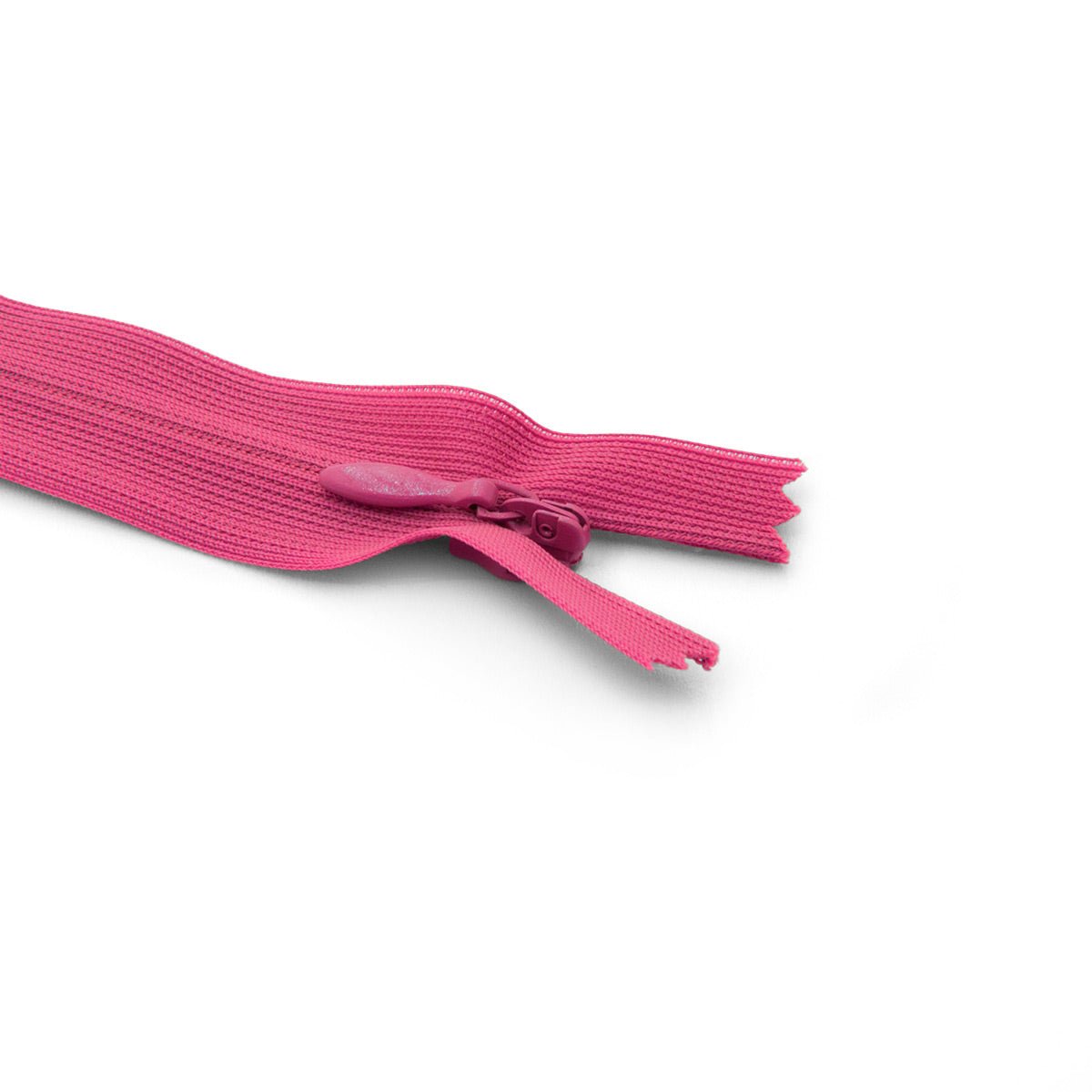Fermeture éclair / Zip / tirette invisible rose vif