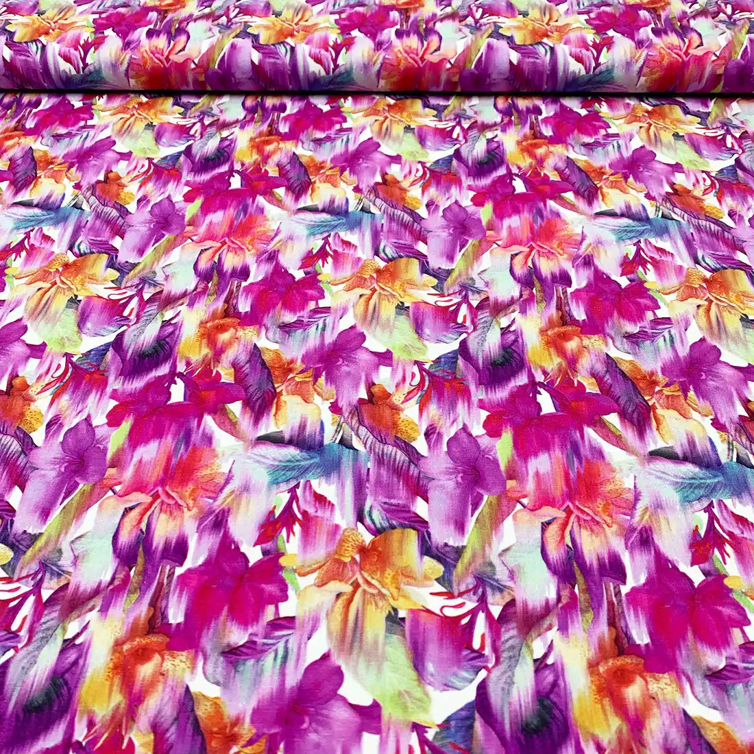 jersey_coton_fleurs_multicolore