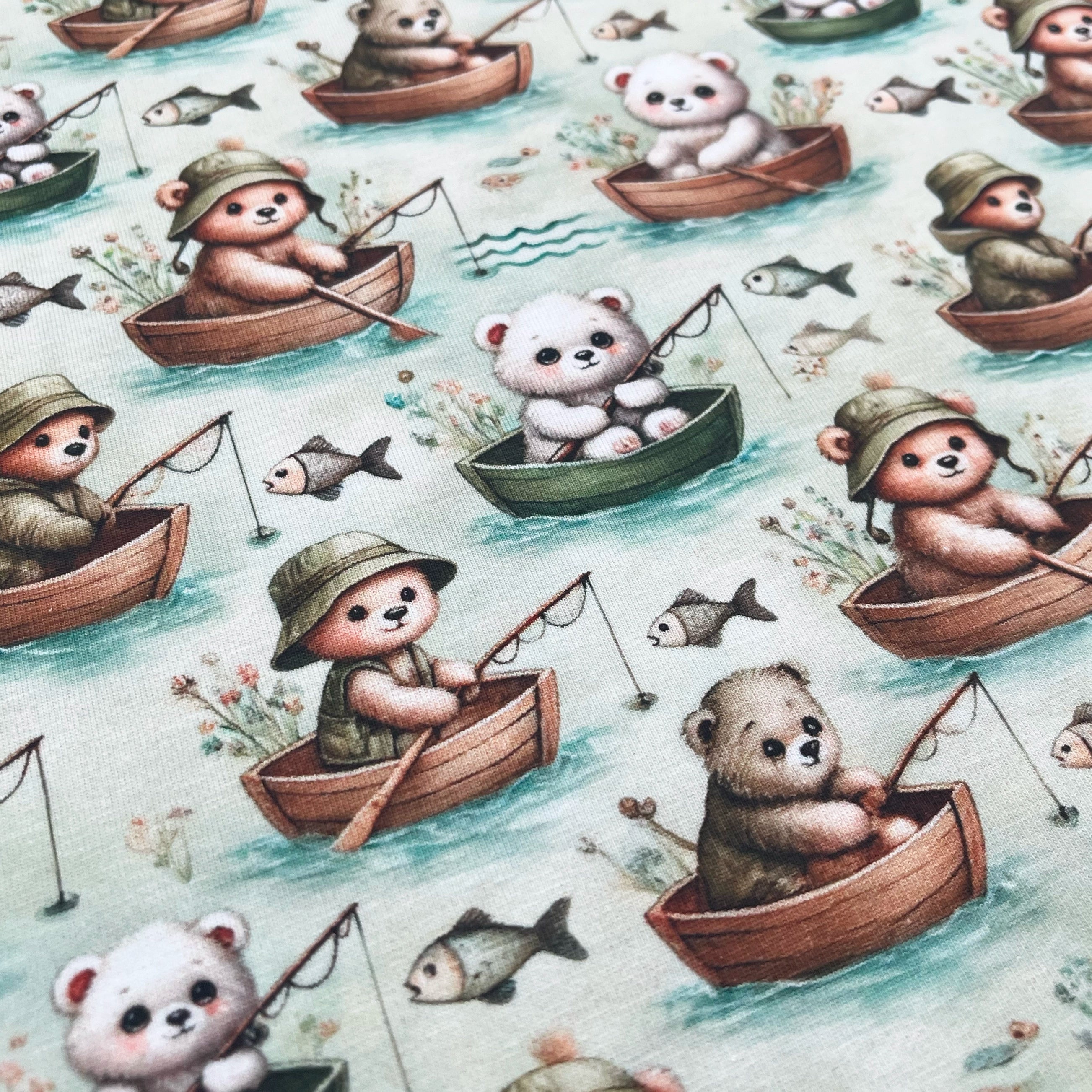 Tissu Jersey de Coton Petit Pêcheur