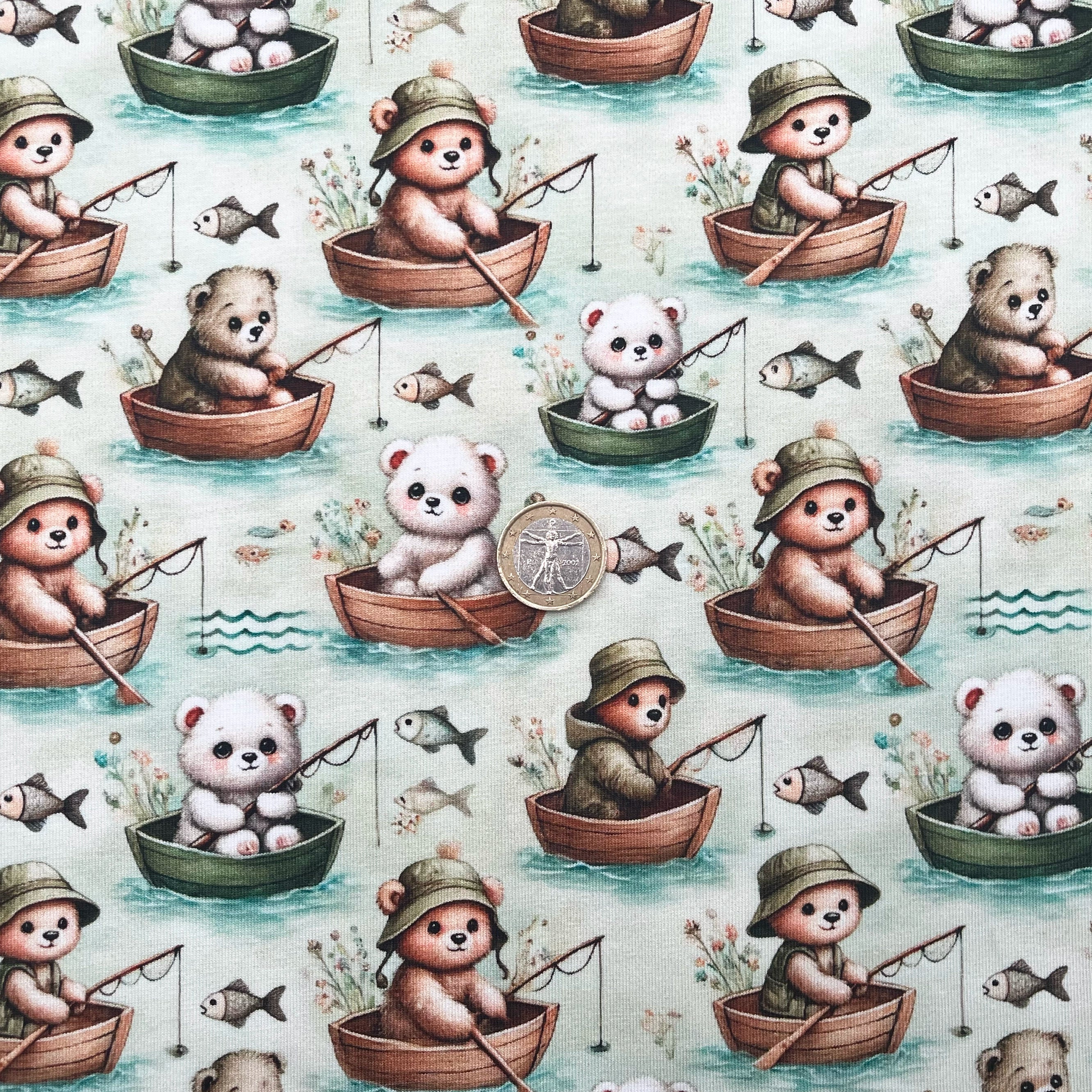 Tissu Jersey de Coton Petit Pêcheur