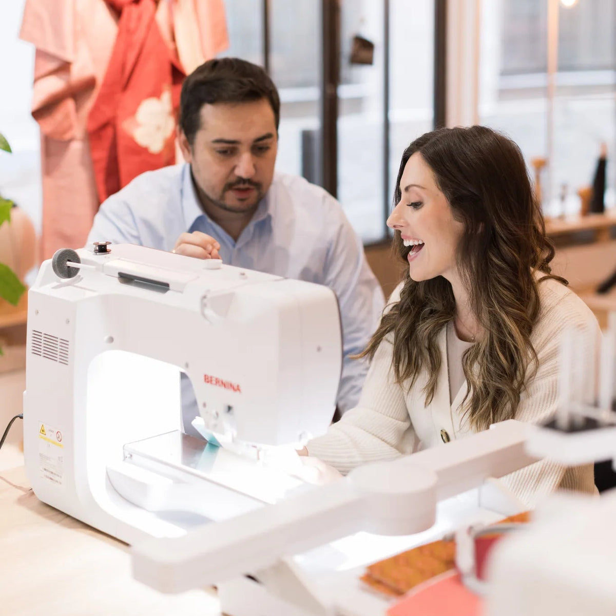 Machine à coudre et à broder BERNINA 770 QE PRO — en situation, atelier de quilting