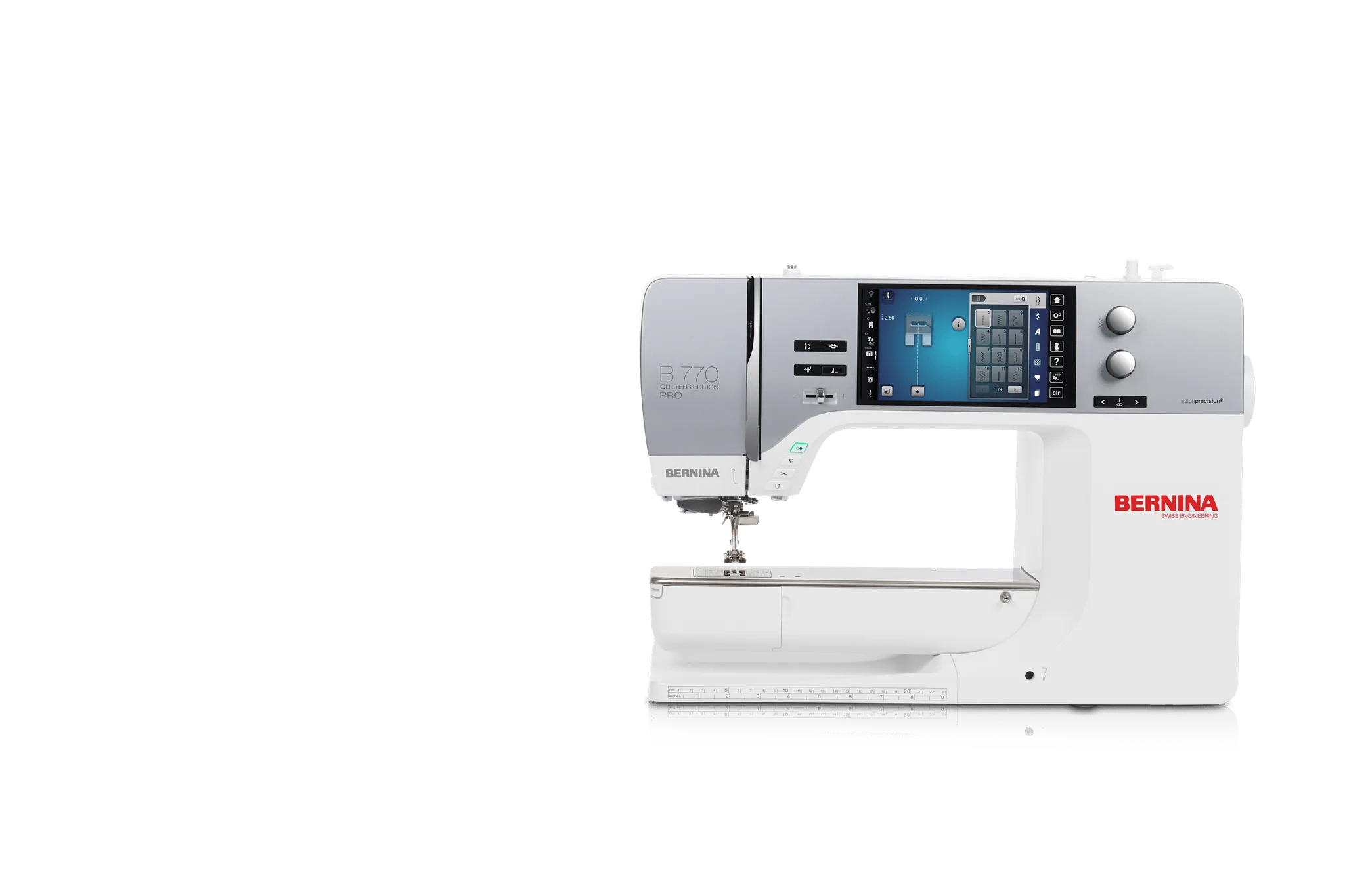 Machine à coudre et à broder BERNINA 770 QE PRO — vue de face