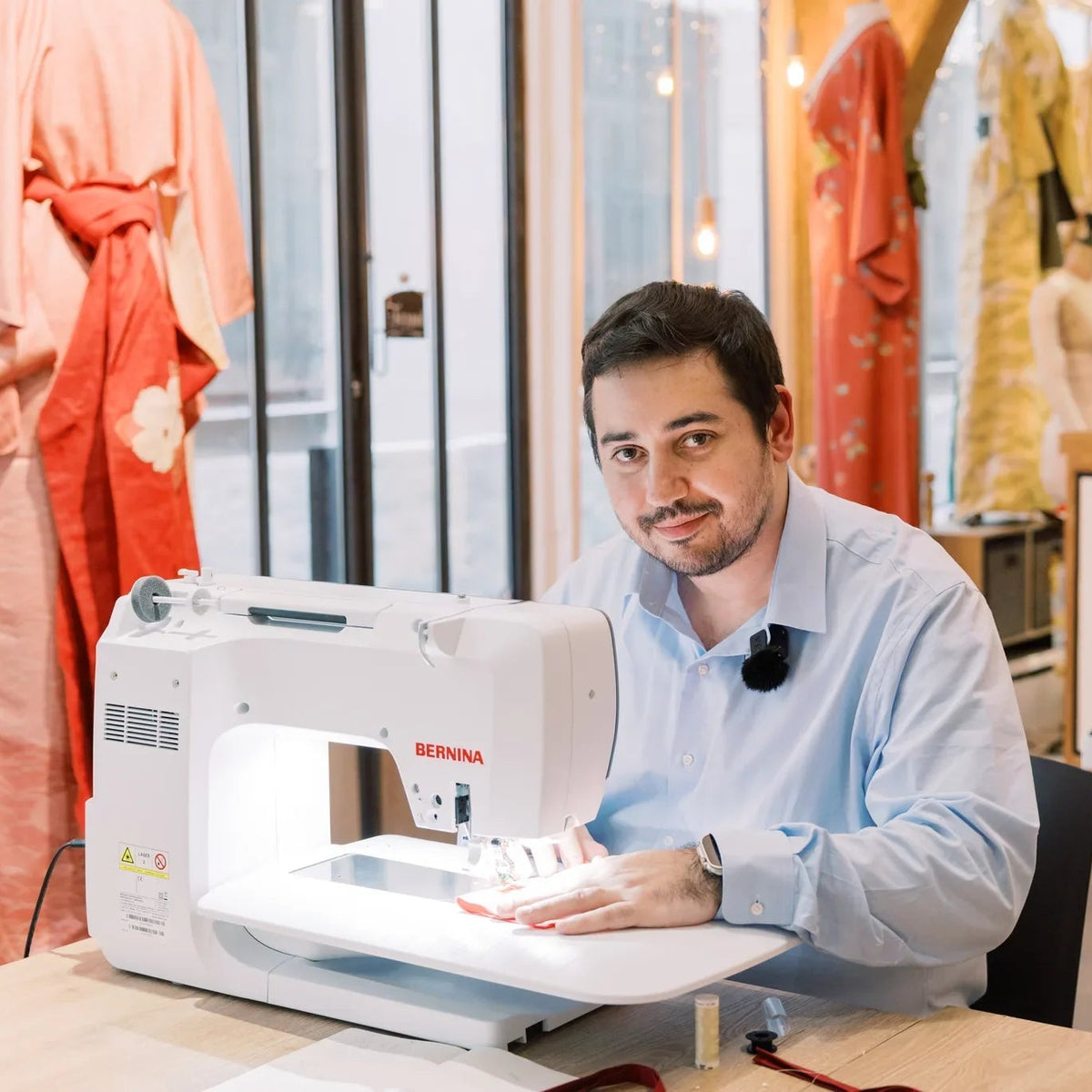 Machine à coudre et à broder BERNINA 770 QE PRO — en situation, atelier de quilting