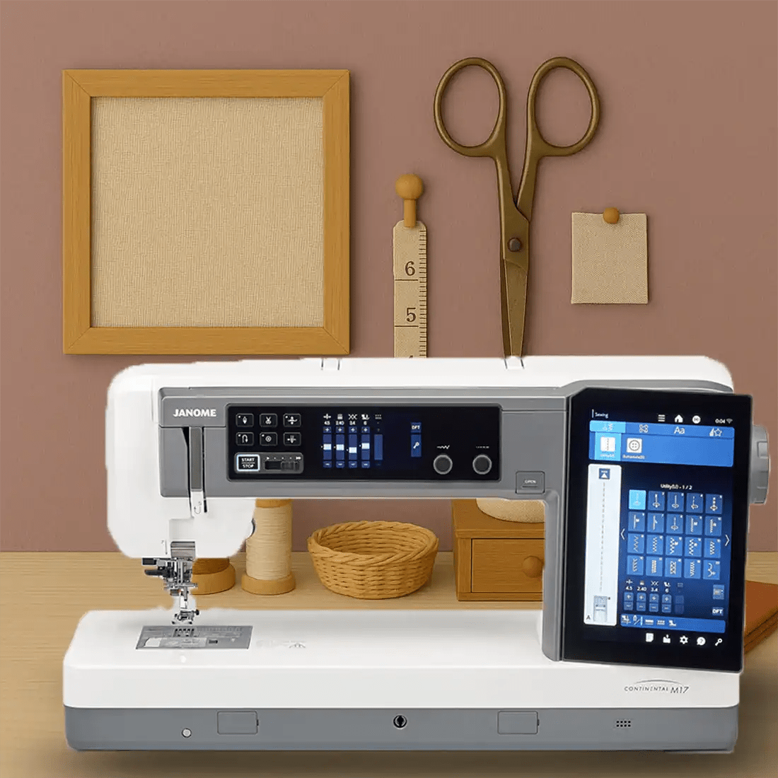 Machine à coudre et à broder Janome Continental M17