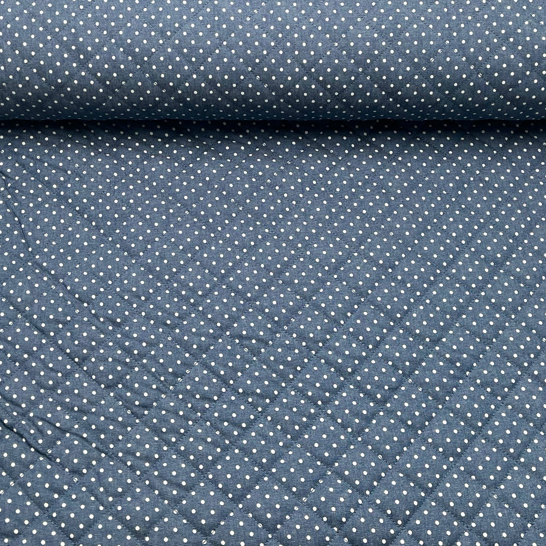 matelasse jeans petit pois
