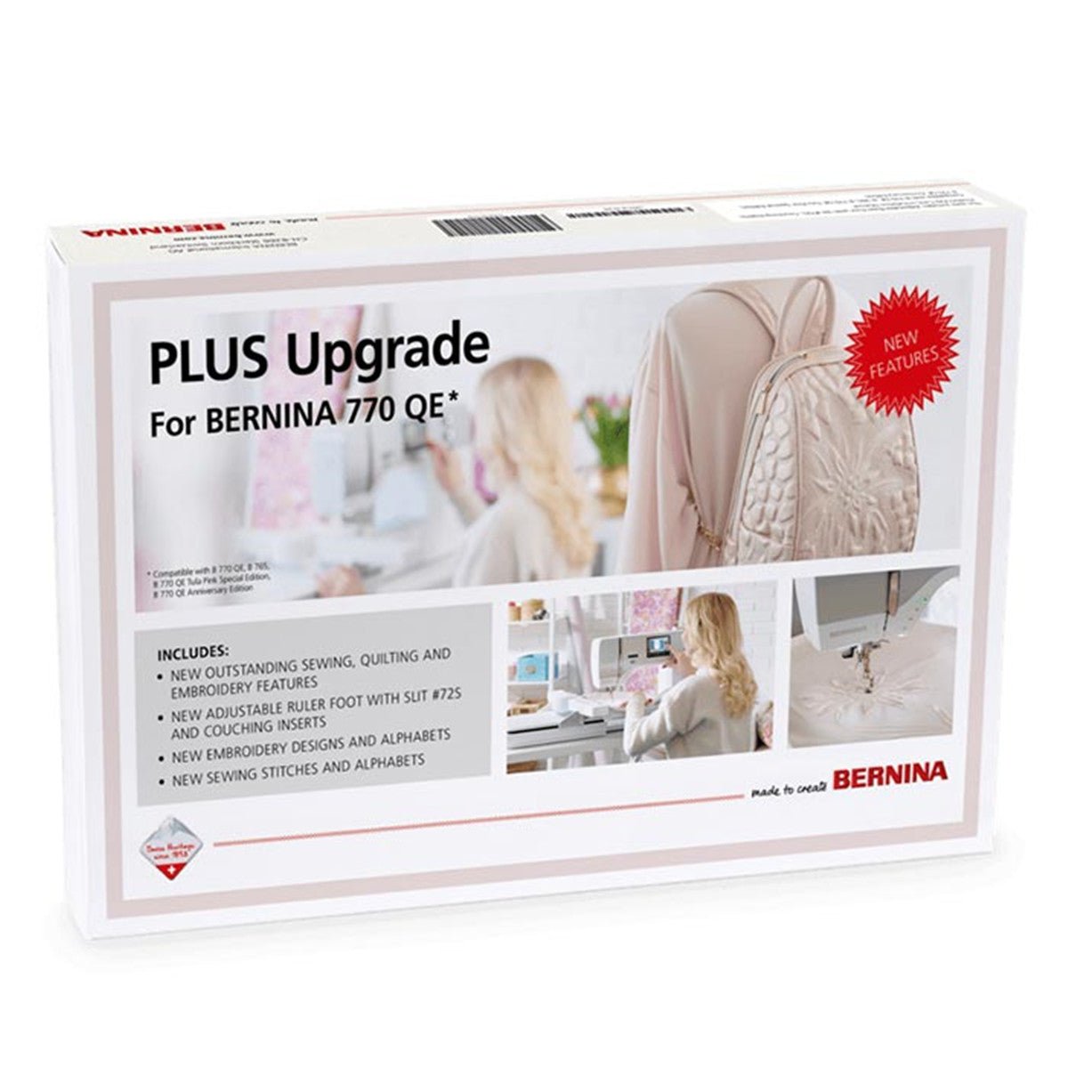 Mise à niveau PLUS pour la machine BERNINA 770QE