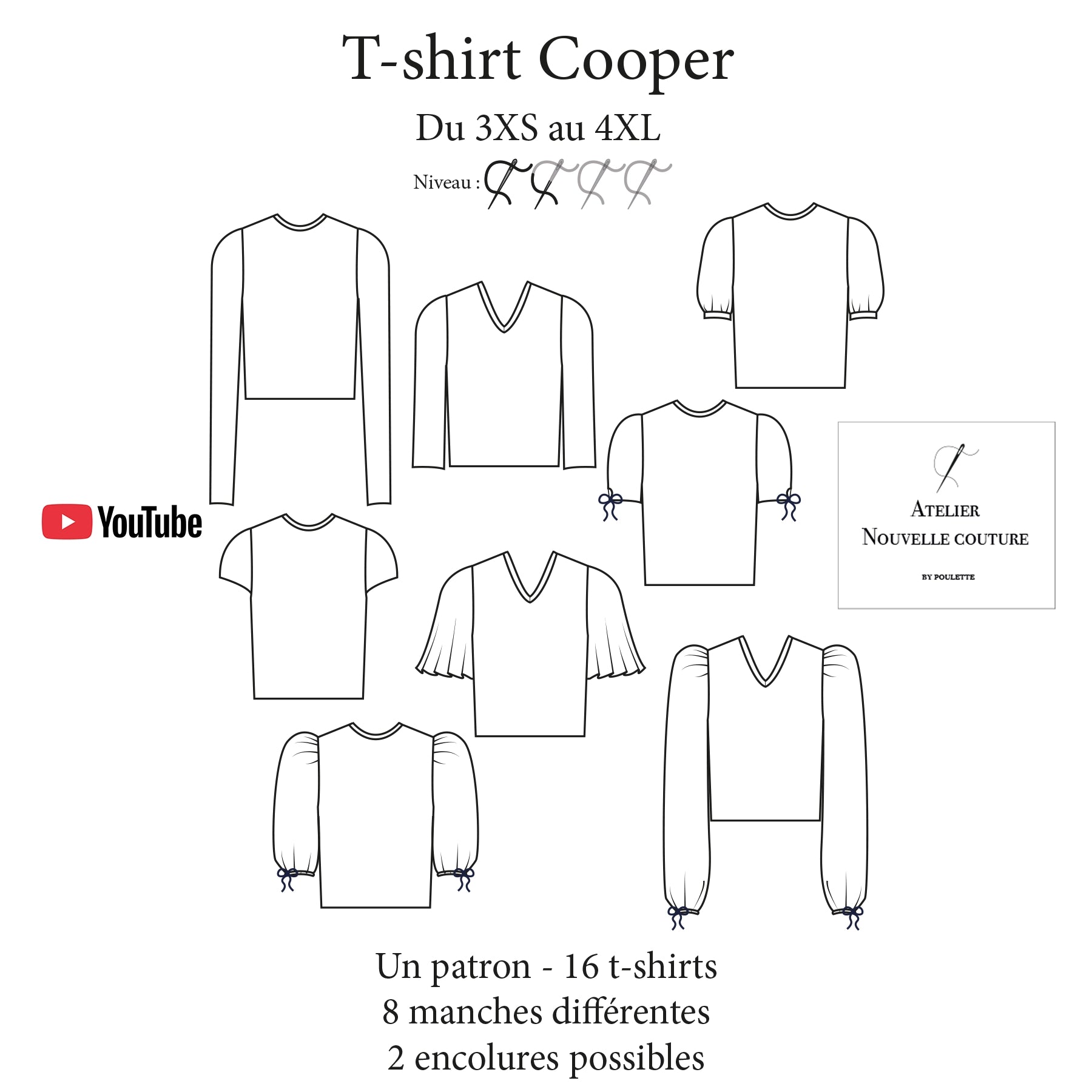 Patron de couture – T-shirt Cooper