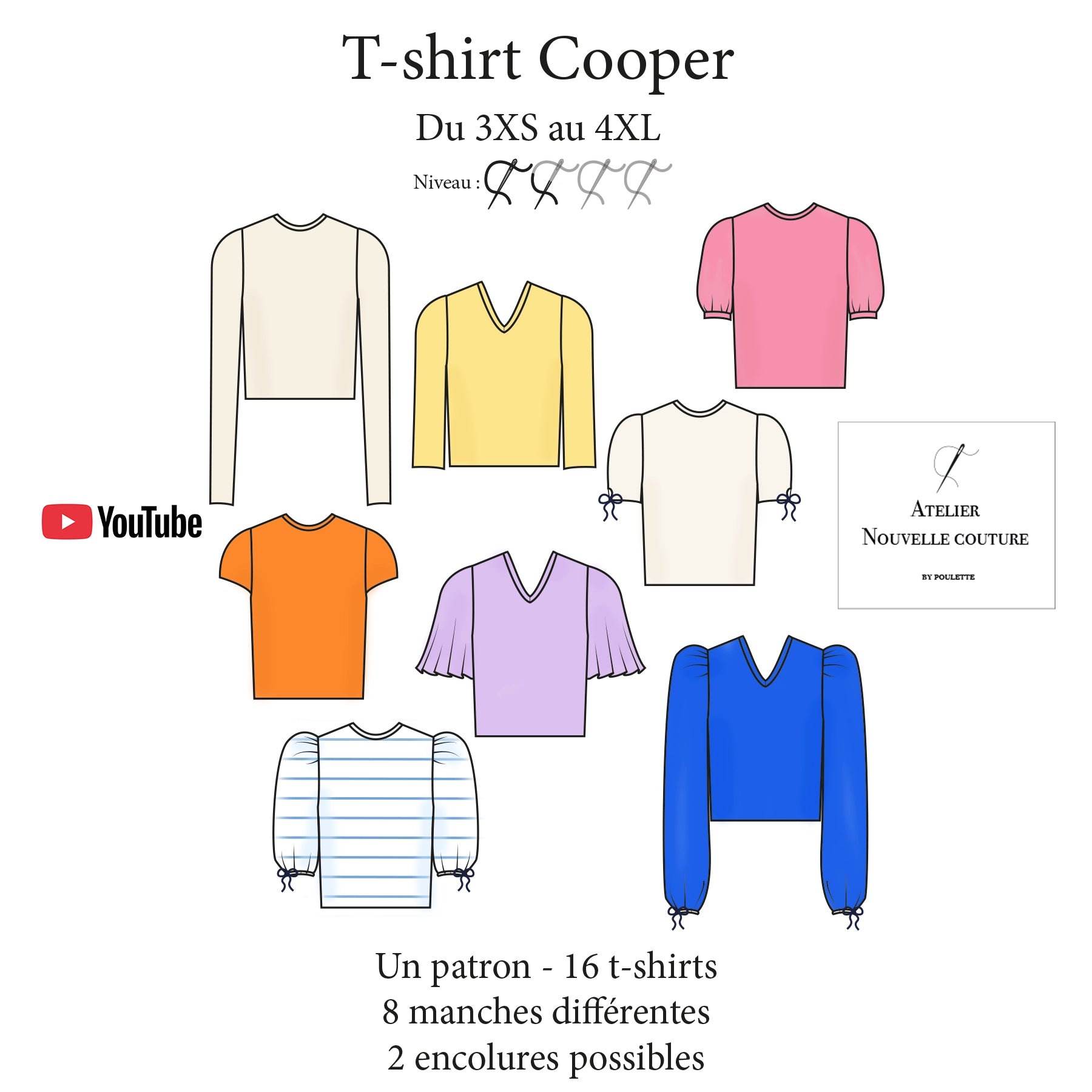 Patron de couture – T-shirt Cooper