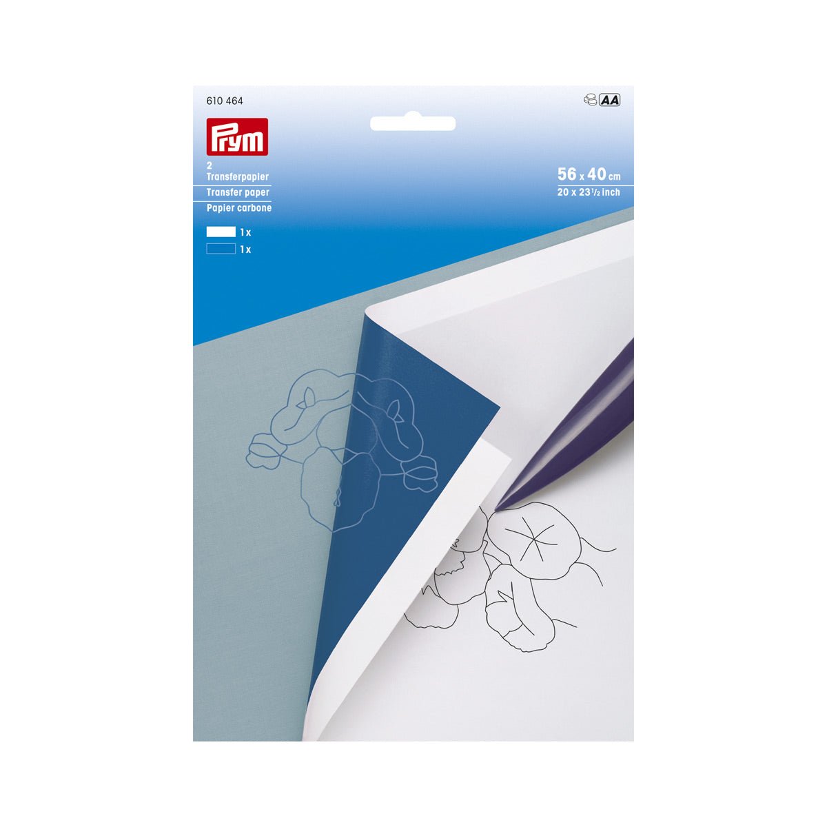 Papier carbonne bleu Prym