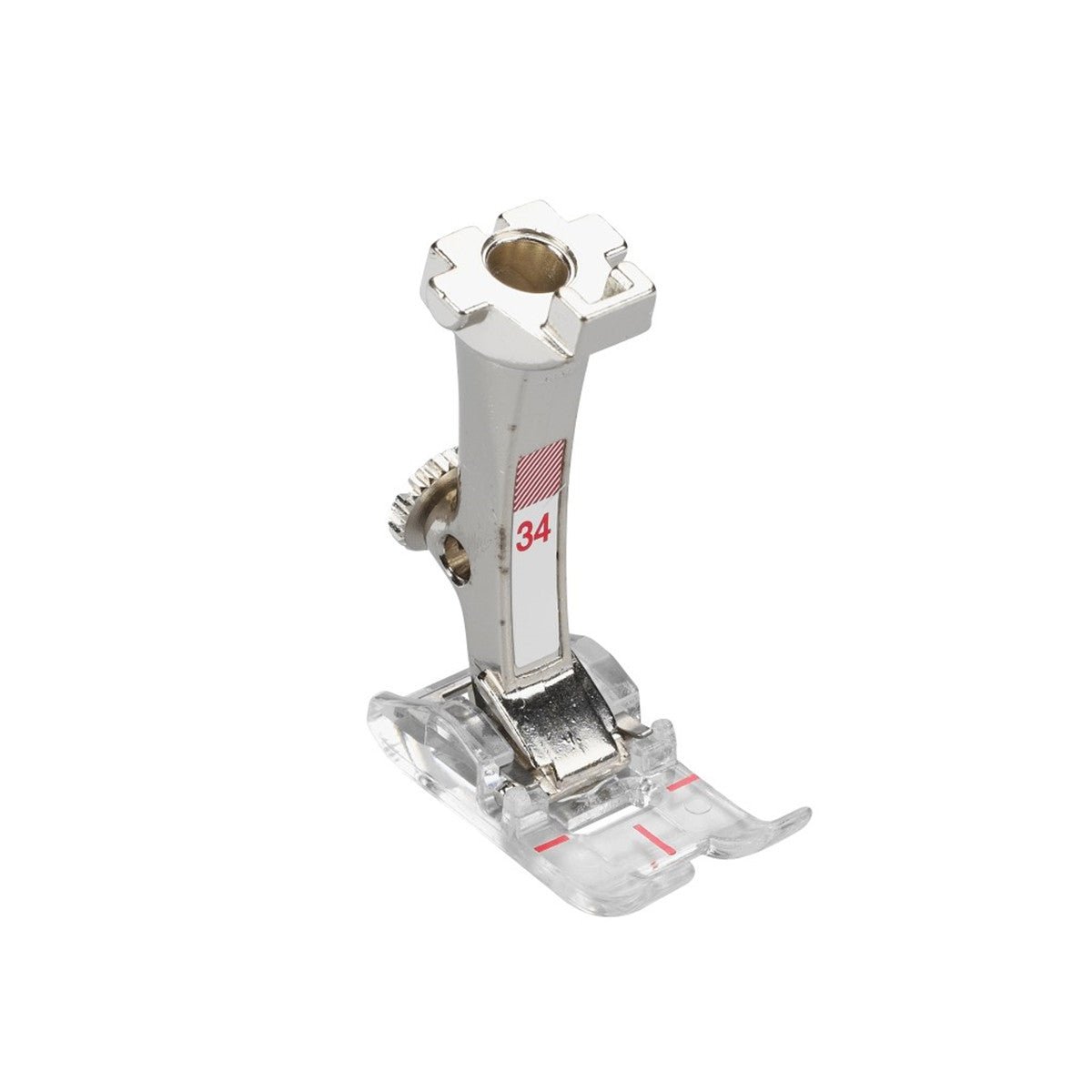 Pied pour points en marche arrière avec semelle transparente BERNINA #34