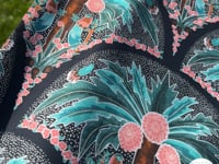 Tissu Popeline de Coton Cocotiers et Oiseaux